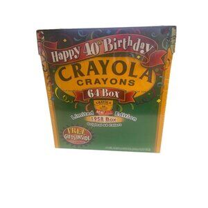 Crayola Limited Edition 64-Color Crayon Box  Happy 40th Birthday 1958 Original C